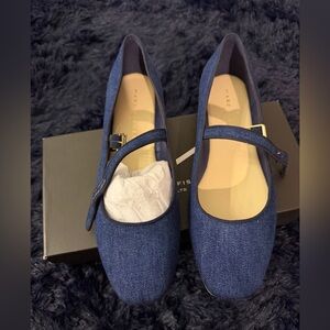 Marc Fisher Denim Blue Mary Jane Shoes